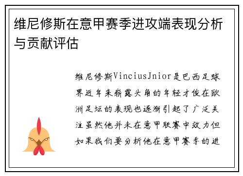 维尼修斯在意甲赛季进攻端表现分析与贡献评估 维尼修斯在意甲赛季进攻端表现分析与贡献评估